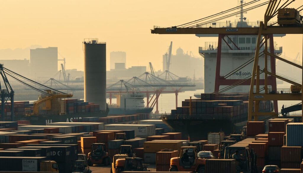 Kapal Kargo di Pelabuhan Priok
