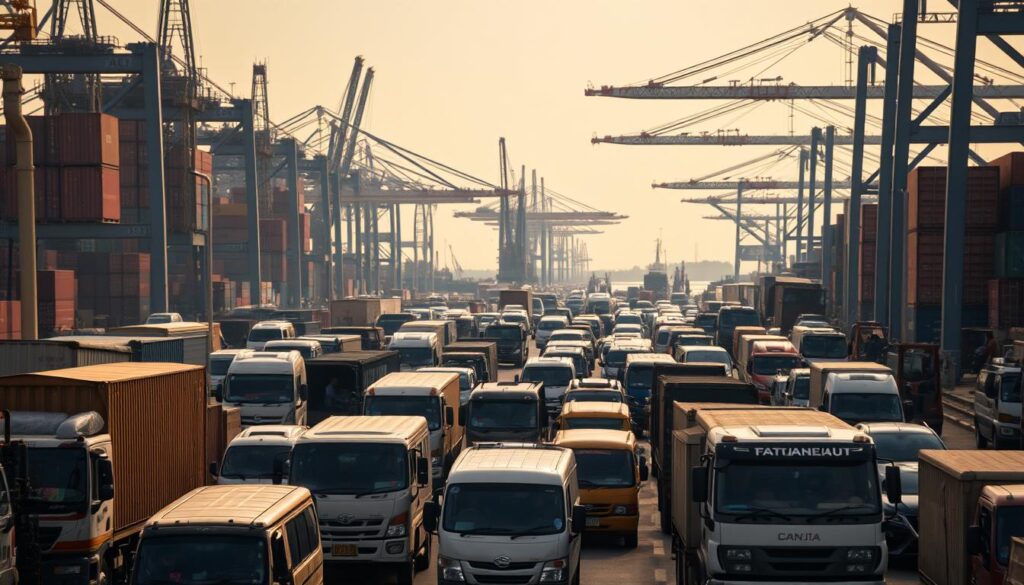 Kemacetan di Pelabuhan Tanjung Priok