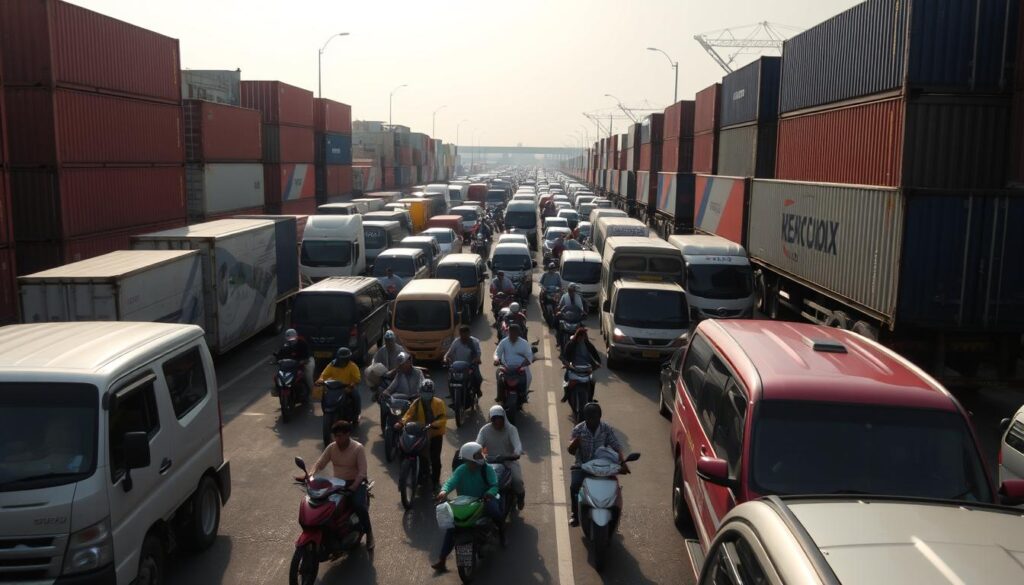 kemacetan di Tanjung Priok