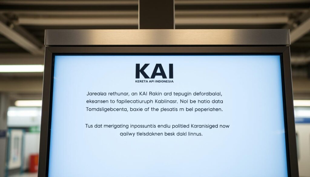 pengumuman resmi KAI