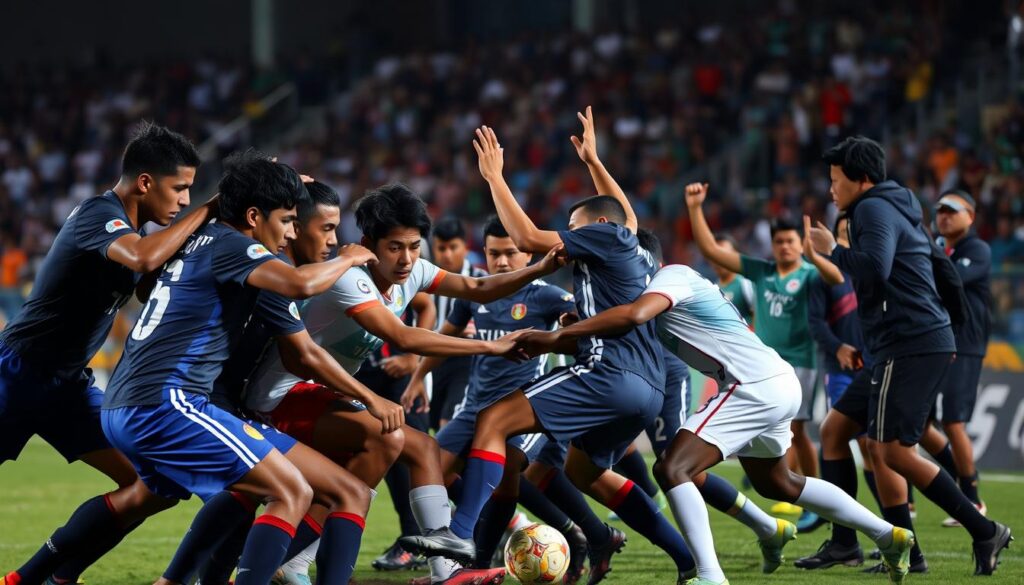 reaksi pemain Semen Padang vs PSIS