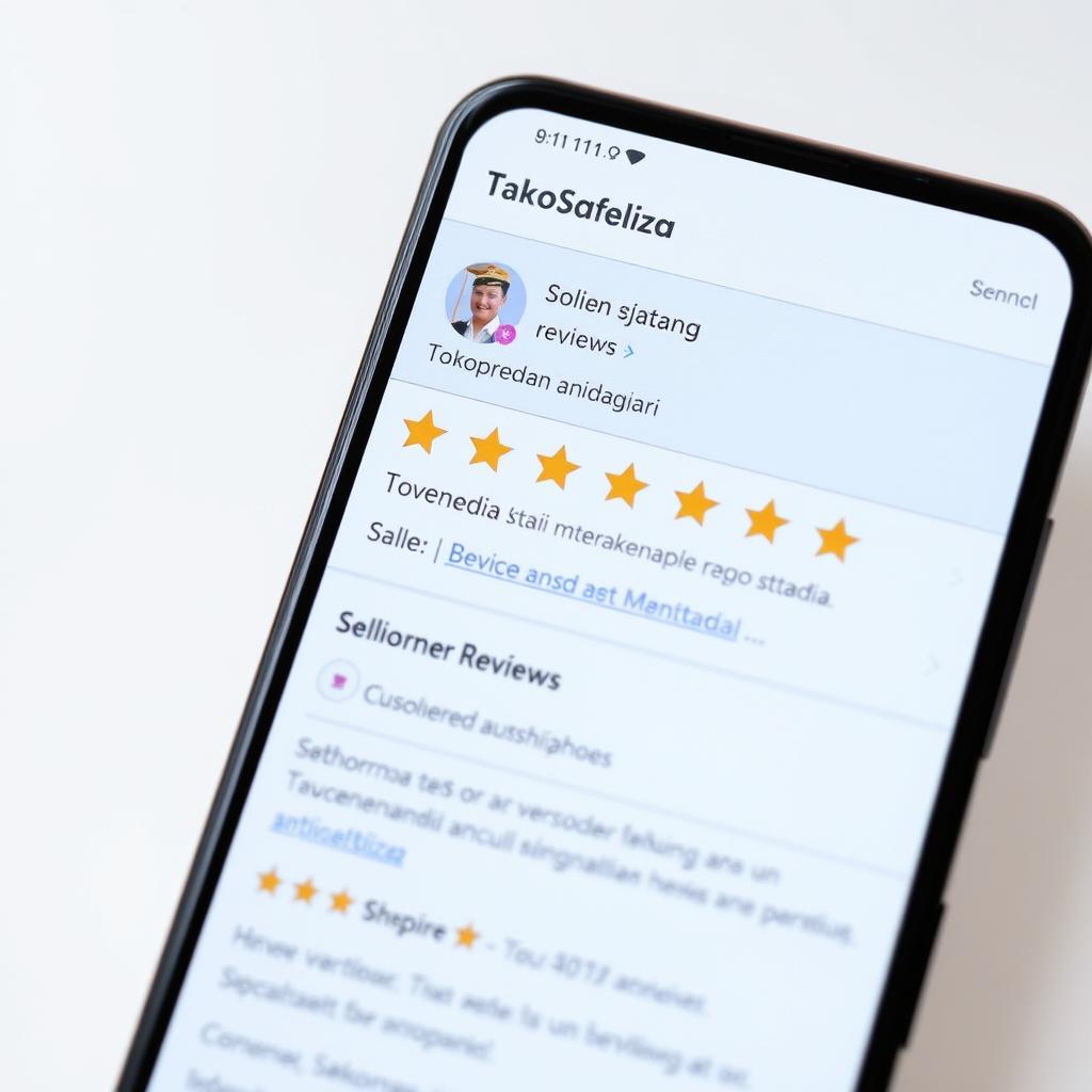 Tampilan ulasan dan rating penjual di marketplace populer Tampilan ulasan dan rating penjual di marketplace populer